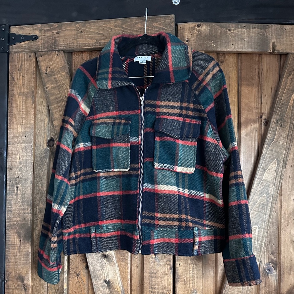 FAVLUX Plaid bomber jacket